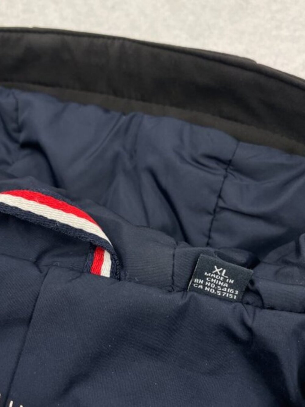 Tommy Hilfiger Soft Shell Hooded Insulated Black Winter Jacket Men's XL - Picture 8 of 10